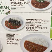 Veg menu inside  at CoCo Ichibanya - Shibuya Namikibashi in Tokyo