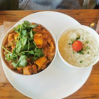 Tikka massala tofu/tempeh at De Spelleplekke 3 in Koksijde