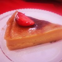 Flan pâtissier at La Palette Vintage in Charroux