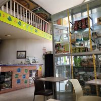 the inside at Loto Azul Vegetariano in Bogota