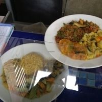 2 lunch options. big!! at Loto Azul Vegetariano in Bogota