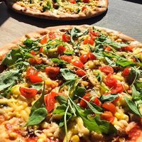 vegan pizza at Pizza Boss & Boss Burger in Bratislava