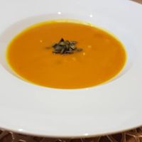 Hokkaido creamy soup at Pizza Boss & Boss Burger in Bratislava