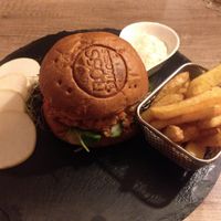 Vegan burger at Pizza Boss & Boss Burger in Bratislava