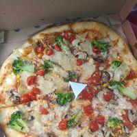 Vegan dream.chutila,len by som si ju stipku dosolila:) at Pizza Boss & Boss Burger in Bratislava