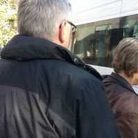 getting on the Bus. Vegan Tour by Kangoo Tours Buenos Aires at Kangoo Tours in Buenos Aires