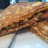 Spicy beef, salsa, cheese at Union Kiosk in Melbourne