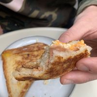 Breaky toastie   at Union Kiosk in Melbourne