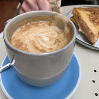 Soy latte  at Union Kiosk in Melbourne