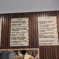 Menu as of June 2023 at Union Kiosk in Melbourne