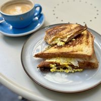 Mmmmmm, jaffle.  at Union Kiosk in Melbourne