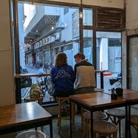 Nice seating area at Union Kiosk in Melbourne