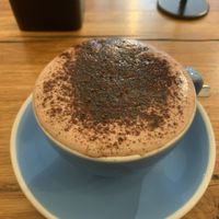 Tasty soy hot chocolate  at Union Kiosk in Melbourne