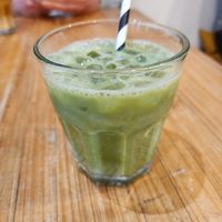 Iced matcha (soy milk) at Union Kiosk in Melbourne