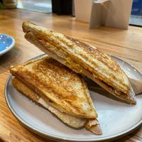 Scrambled tofu waffle at Union Kiosk in Melbourne