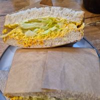 Curried egg sandwich $15.00: more gochujang than curry now, i miss the old curried egg sandwich! at Union Kiosk in Melbourne