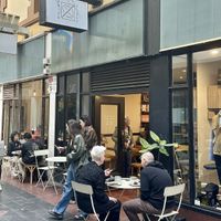 Loads of seating  at Union Kiosk in Melbourne