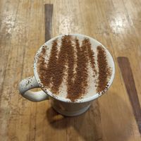 chai latte with almond milk... cosy. at Union Kiosk in Melbourne