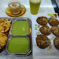 Sabudana Vada and Hara Bhara Kabab at Veg World Restaurant - Meena Bazaar Bur in Dubai