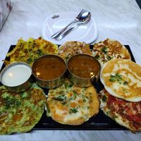 Vegetarian 7 Wonders Uttapam at Veg World Restaurant - Meena Bazaar Bur in Dubai