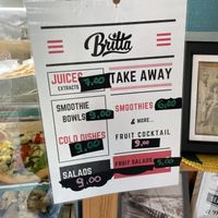 Menu  at Britta Take Away in Riomaggiore