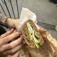 Smoked tofu sandwich  at Britta Take Away in Riomaggiore