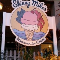 Sign at Skinny Mike's Hawaiian Ice Cream in Lihue
