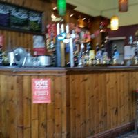 The bar  at The Caledonia in Liverpool