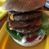 Burger  at The Caledonia in Liverpool