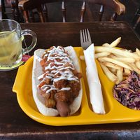 5 a day chilli dog at The Caledonia in Liverpool