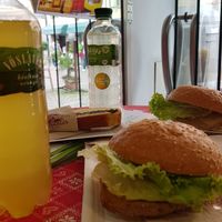 Veganer Burger at Profanter in Bressanone