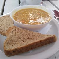 Lentil soup at Garrison House Cafe in Millport