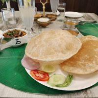 Channa bhatura at Dasaprakash in Jaipur