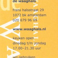  at De Waaghals in Amsterdam
