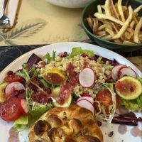 Vegan Francesinha and vegetable tart at Terrarea in Matosinhos