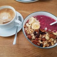 Bowl + Cappuccino at Sturbock Cafe in Wurzburg