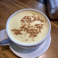 Coconut milk golden latte   at The Factory Cafe in Koh Tao
