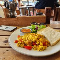 Scramble tufo at The Factory Cafe in Koh Tao