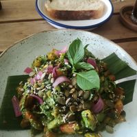 Pesto salad at The Factory Cafe in Koh Tao