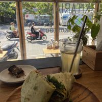 Vegan Pumpkin Pesto Wrap  at The Factory Cafe in Koh Tao