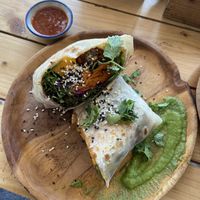 Falafel wrap😋 SO GOOD  at The Factory Cafe in Koh Tao