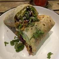 ‘Chicken’ and avocado wrap  at The Factory Cafe in Koh Tao