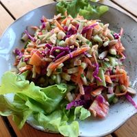 Crunchy salad at The Factory Cafe in Koh Tao