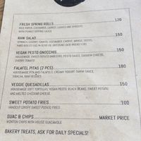 Daily Specials Menu at The Factory Cafe in Koh Tao