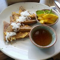 Coconut Pancakes at The Factory Cafe in Koh Tao