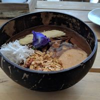 The chocolate 🍫 lover bowl tastes amazing 😋 at The Factory Cafe in Koh Tao