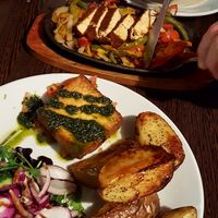 Marinated tofu with salsa verde and tofu fajitas at Rock Garden in Torquay