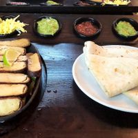 Tofu fajitas at Rock Garden in Torquay