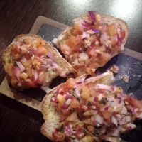 (Half Eaten) Bruschetta at Rock Garden in Torquay
