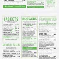 Menu at Rock Garden in Torquay